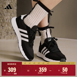 adidas RUN 60s 2.0复古休闲舒适跑步鞋男女阿迪达斯官方轻运动   黑/白   41