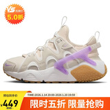 耐克NIKE女子休闲鞋气垫HUARACHE秋款运动鞋DQ8031-101顶峰白色42码
