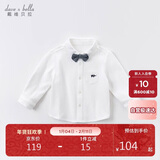 戴维贝拉（DAVE＆BELLA）男童衬衫秋冬装童装小童宝宝棉质衬衣儿童小绅士衬衣