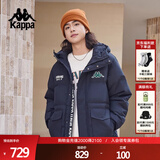 卡帕（Kappa）复古运动羽绒服情侣男女冬连帽550蓬防寒保暖棒球服 K0EZ2YY01D