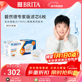 碧然德（BRITA）家用净水壶 滤水壶滤芯 MAXTRA+LE 去水垢专家滤芯 6枚装