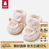 贝比婴儿鞋子冬天小月龄宝宝鞋秋冬季儿童防滑学步鞋子加绒款棉鞋