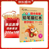 彩色版幼小衔接铅笔描红本 数字描红11-20 幼儿3-6岁适用 助力轻松上小学 幼升小数字练字帖 科学编排 大开本