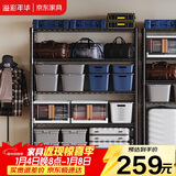 溢彩年华置物架落地货架多功能储物架阳台杂物收纳架【层高可调90cm】2398