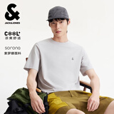 杰克·琼斯（JACK&JONES） 【凉感】男装春季T恤上衣百搭多色LOGO刺绣圆领短袖226101109