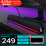 漫步者（EDIFIER）【好物推荐】G1500bar一体式电脑音响家用桌面台式笔记本电竞游戏长条音箱防啸叫话筒5.3 曜石黑+鼠标垫