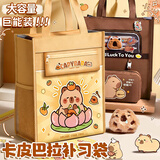 舒星补习袋手提袋拎书袋高颜值男孩女童小学生用书包文件袋帆布美术袋补习班作业文件试卷袋收纳袋儿童