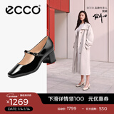 爱步（ECCO）玛丽珍鞋女鞋 2025年冬季倪妮同款高跟鞋浅口单鞋 型塑290963 黑色29096301001 35