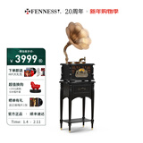 梵尼诗欧式复古25X留声机黑胶唱片机客厅音响老式电唱机蓝牙音箱 HIFI升级版-黑色（铜喇叭）