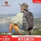 骆驼（CAMEL）山栖登山包户外专业背包男女运动双肩包大容量轻便徒步深灰