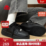 卡帕（Kappa）黑色女鞋冬季2025新款增高鞋子女百搭休闲运动板鞋女 黑色 38