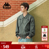 卡帕（Kappa）背靠背运动夹克 2024新款男士休闲美式外套跑步上衣K0E52JJ01D