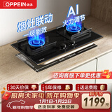欧派（OPPEIN）燃气灶煤气灶70%热效率国家补贴天然气大面板液化气猛火灶磨砂面板双灶嵌入式台式两用 【800面板】AI智能调节火力-JJX64 液化气