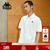 卡帕（Kappa）背靠背夏季新款男士运动polo衫男t恤短袖翻领半袖男款K0D32PD01D