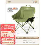 原始人（The Primitive）户外折叠椅露营椅子躺椅便携折叠月亮椅小凳子折叠凳钓鱼凳 软包专享橄榄绿【3重织带加固】