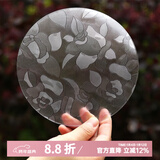 钟爱一生杯垫餐垫防水防油隔热垫防烫桌垫PVC锅垫盘子垫碗垫软玻璃水晶板 杯垫 圆形直径15cm 款式随机 单件装