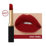 欧莱雅口红纷泽滋润保湿炫亮口红多色护唇膏送老婆女友化妆品节日礼物 666炸场红（细管）