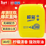 榄菊 洗洁精大桶20kg 金果园商用餐具洗涤灵A类食品用级别果蔬清洗剂