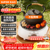 苏泊尔（SUPOR）迷你电陶炉煮茶器煮茶炉煮茶壶养生围炉煮茶茶艺炉泡茶家用办公老白茶黑茶花茶不挑器具SW-DTL01