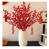 简艺饰家2026新年装饰马年家用春节氛围装饰福桶摆件过年氛围装饰红果摆件