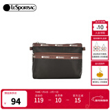 LeSportsac乐播诗Trendy系列可爱印花小包信封包手拿包时尚包包女包 深棕褐