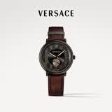 范思哲（VERSACE）手表男士石英表瑞士制造小牛皮经典男士手表/送男友生日礼物 VEBQ00419 【咨询领100红包】