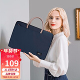 高尔夫（GOLF）电脑包女14英寸手提苹果笔记本华为单肩斜挎包商务公文包女通勤