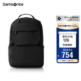 新秀丽（Samsonite）双肩包时尚商务电脑包通勤大容量背包黑色 15.6英寸 NX5*09001