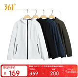 361°外套男秋冬季新款三防加绒运动休闲夹克风衣抓绒衣652544605D-1