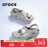 卡骆驰（CROCS）洞洞鞋贝雅男鞋女鞋轻便耐磨一脚蹬拖鞋休闲鞋|10126 卵石色-2V3 40 (250mm)