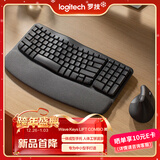 罗技（Logitech）Wave Combo 无线人体工学键鼠套装 垂直鼠标 无线蓝牙鼠标 办公键盘 无线键盘 蓝牙键盘 黑色