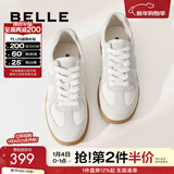 百丽（Belle）刘雯同款女散文诗复古德训鞋加鞋绒棉鞋简约情侣款休闲鞋B0992AM5 【翟潇闻同款】灰色-女款 36 (230mm)