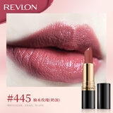 露华浓丽采保湿滋润唇膏女士哑光黑管口红4.2g不掉色美妆化妆品女彩妆 445#柚木玫瑰（奶油质地）