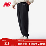 NEW BALANCE NB 官方运动裤男款休闲宽松长款针织卫裤裤子 BK AMP41519 XL