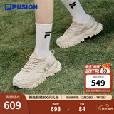 FILA FUSION斐乐女鞋BIANCO老爹鞋季新款硬糖鞋休闲鞋厚底运动鞋女 夏威夷果黄-MS 36.5