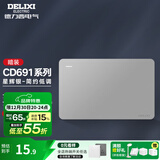 德力西（DELIXI）118型开关插座面板CD691系列星辉银暗装联排多孔插座面板九孔插座 118型一开双控开关