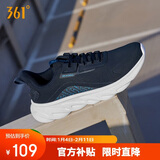 361°运动鞋男秋冬季防泼水轻便厚底缓震回弹慢跑步鞋子男672142218F-5