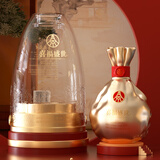 五粮浓香五粮液股份出品 官方授权 52度优级 浓香型白酒 喜福盛世 52度 500mL 1瓶 大聚鸿财单支装