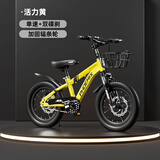 凤凰（Phoenix）儿童自行车儿童单车3-6岁小孩自行车6-10岁儿童自行车凤凰自行车 标配活力黄丨辐条轮+双碟刹+礼包 16寸【适合105-130cm】