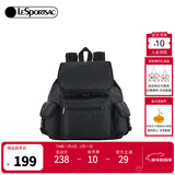 LeSportsac乐播诗新款包包女包休闲旅行双肩包大容量通勤背包情人节礼物 黑色2