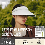 蕉下遮阳帽女太阳帽空顶帽防晒帽防紫外线遮脸时尚百搭灰