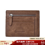 暇步士（Hush Puppies）钱包男牛皮卡包男士多功能钱夹零钱包便携名片夹礼盒装节日送男友