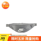 耐克（NIKE）男女腰包 单肩包斜挎包胸包休闲包DB0490-084 灰色