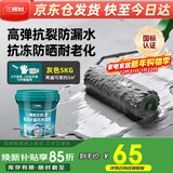 三棵树漆JC屋顶防水涂料耐候室外防水楼顶补漏材料防漏外墙涂料灰色5kg