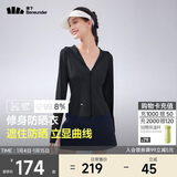 蕉下（beneunder）防晒衣女凉感修身AL11924短款辣妹防晒服女外套漫暮黑XL