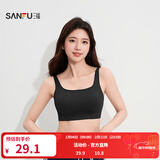 三福 薄杯无钢圈文胸 无缝套头轻运动固定杯小背心内衣女479126 黑色 80B