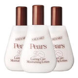 PEARS梨牌护手霜润肤露乳液身体乳香港正版 防干燥护长效保湿滋润全身 125ml*3梨牌润肤露手足全身嫩肤