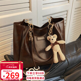 爱情海牛皮包包女包托特包大容量单肩高端品牌生日元旦礼物送女生女友