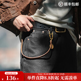 马登工装美式复古黑色中腰牛仔裤水洗显瘦硬汉直筒丹宁长裤子男秋 黑色 （避免与浅色衣物混洗） 36 （偏小，建议拍大一码）