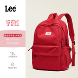 Lee书包女初中生大容量休闲轻便双肩包大学生电脑包高中生旅行背包
